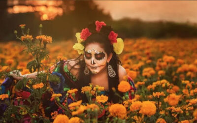 La flor de cempasúchil, un ícono de México y simboliza la guía del camino de los muertos al mundo de los vivos