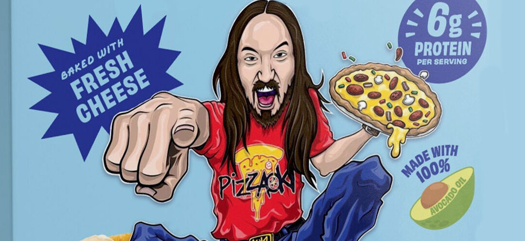 Cheddies de Steve Aoki presenta galletas con sabor a pizza