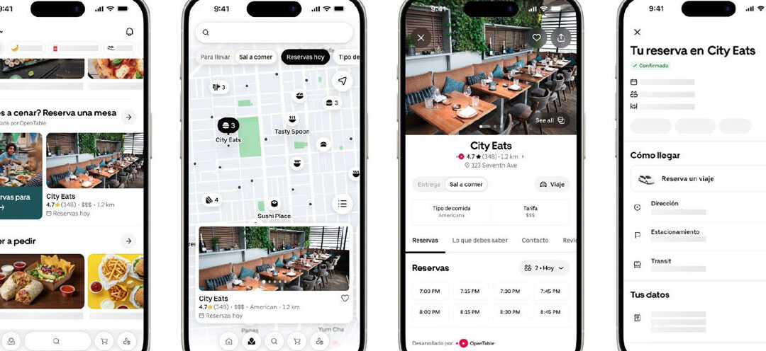 Sal a comer: ahora puedes reservar una mesa con OpenTable desde la app de Uber Eats en México