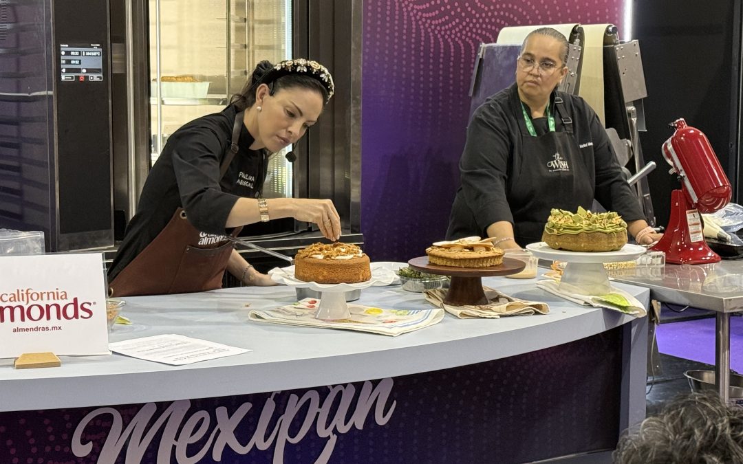 Paulina Abascal conquista Mexipan con tres postres elaborados con Almendras de California