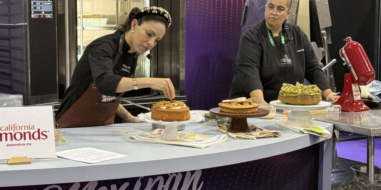 Paulina Abascal conquista Mexipan con tres postres elaborados con Almendras de California